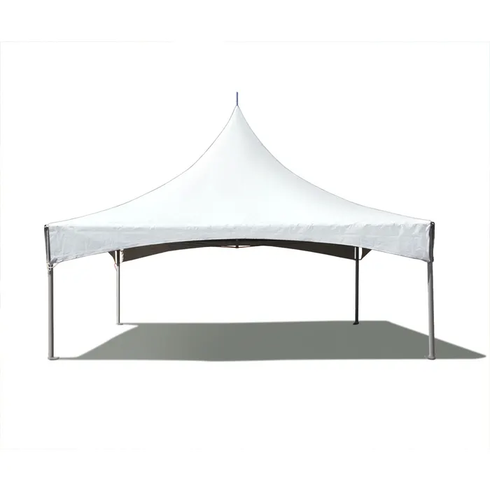 20 by 20 high-peak backyard tent rental in the Chicago area.