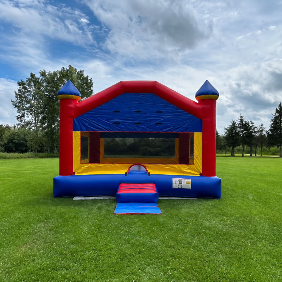 Jumbo Fun House bounce house rental for kids birthday parties in Chicago.